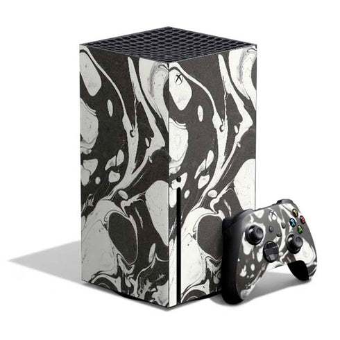 Marbleized Black Xbox Series X Skins