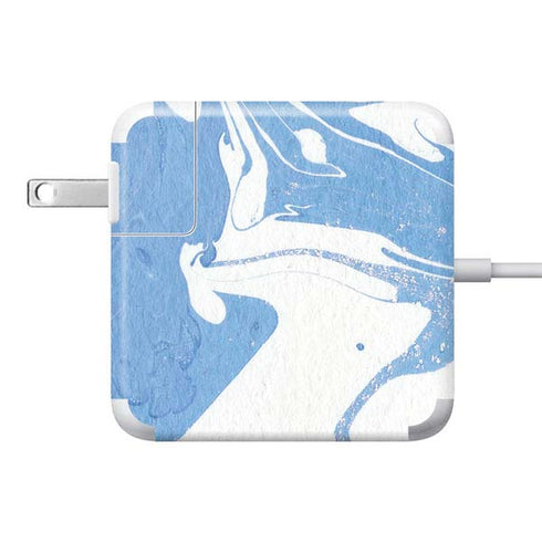 Marbleized Blue 85W Power Adapter (15 and 17 inch MacBook Pro Charger) Skin