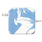 Marbleized Blue 85W Power Adapter (15 and 17 inch MacBook Pro Charger) Skin