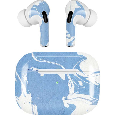 Marbleized Blue AirPods Skins