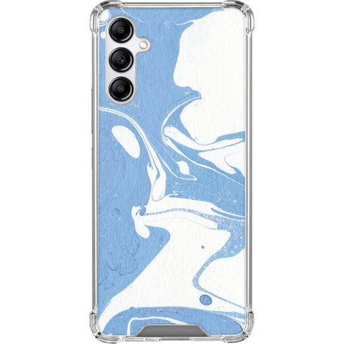 Marbleized Blue Gabb Phone 4 Clear Case