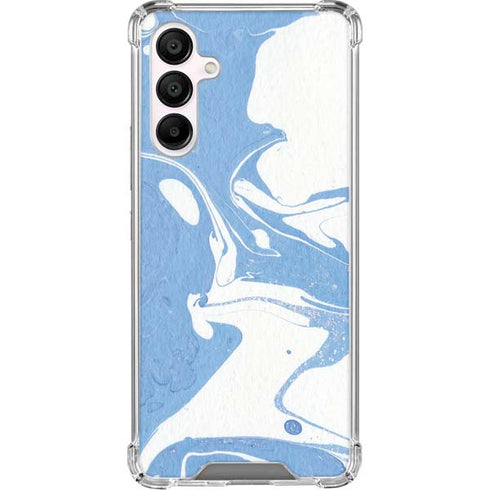 Marbleized Blue Galaxy A16 5G Clear Case