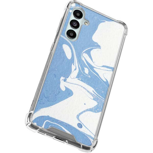 Marbleized Blue Galaxy A16 5G Clear Case