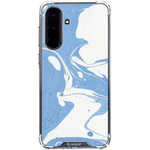 Marbleized Blue Galaxy A36 5G Clear Case