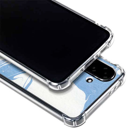 Marbleized Blue Galaxy A36 5G Clear Case