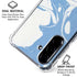 Marbleized Blue Galaxy A36 5G Clear Case