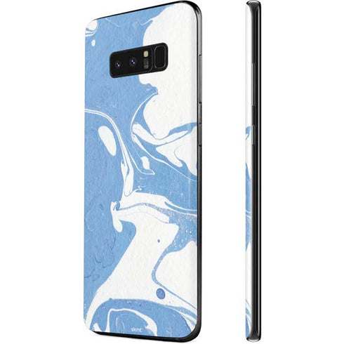 Marbleized Blue Galaxy Note 8 Skin