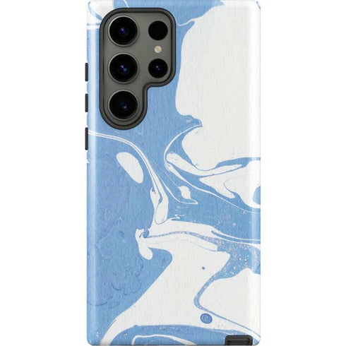 Marbleized Blue Galaxy S23 Ultra Pro Case
