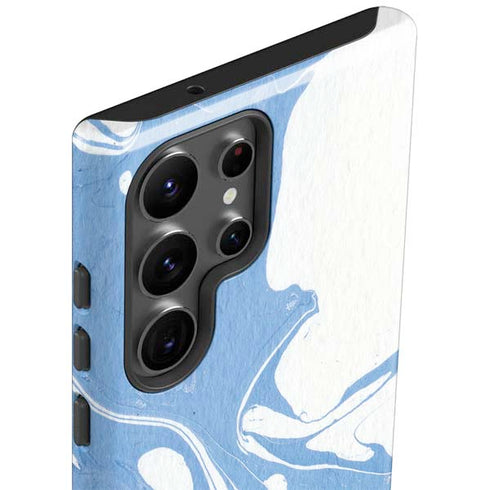 Marbleized Blue Galaxy S23 Ultra Pro Case