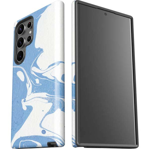 Marbleized Blue Galaxy S23 Ultra Pro Case
