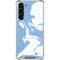 Marbleized Blue Galaxy S24 FE Clear Case