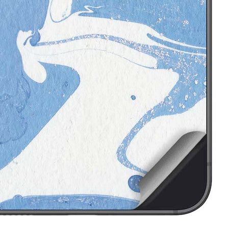 Marbleized Blue Galaxy S25 Plus Skin