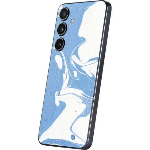 Marbleized Blue Galaxy S24 Skin