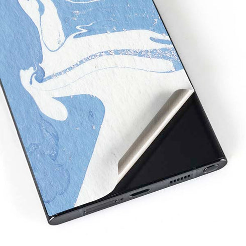Marbleized Blue Galaxy S24 Ultra Skin