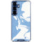 Marbleized Blue Galaxy S25 Plus Clear Case