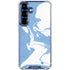 Marbleized Blue Galaxy S25 Plus Clear Case