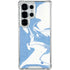 Marbleized Blue Galaxy S25 Ultra Clear Case