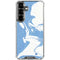Marbleized Blue Galaxy S26 Clear Case