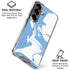 Marbleized Blue Galaxy S26 Clear Case