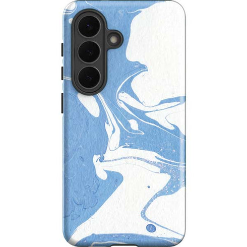 Marbleized Blue Galaxy S26 Impact Case