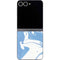Marbleized Blue Galaxy Z Flip6 Skin