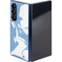 Marbleized Blue Galaxy Z Fold6 Skin