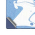 Marbleized Blue Galaxy Z Fold6 Skin