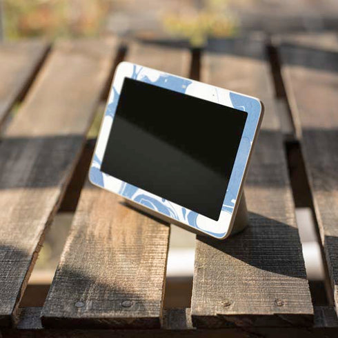 Marbleized Blue Google Home Hub Skin