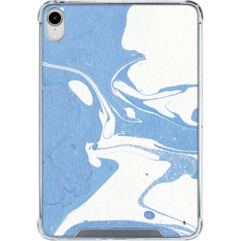 Marbleized Blue iPad 11th Gen (2025) Clear Case
