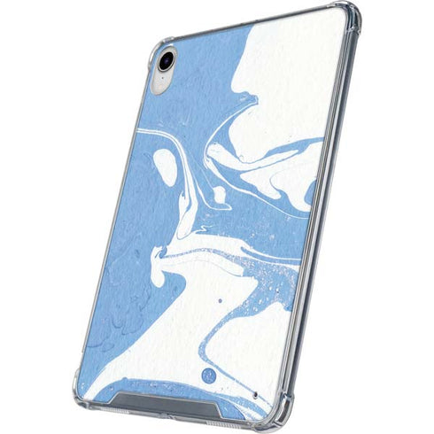 Marbleized Blue iPad 11th Gen (2025) Clear Case
