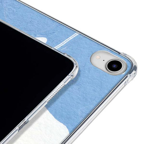 Marbleized Blue iPad 11th Gen (2025) Clear Case
