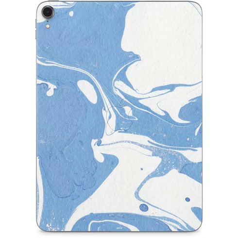 Marbleized Blue Apple iPad Pro Skin
