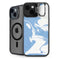 Marbleized Blue iPhone 14 Plus Kickstand Case