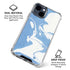 Marbleized Blue iPhone 15 Clear Case