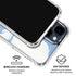 Marbleized Blue iPhone 15 Clear Case