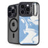 Marbleized Blue iPhone 15 Pro Max Kickstand Case