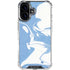 Marbleized Blue iPhone 16 Plus Clear Case
