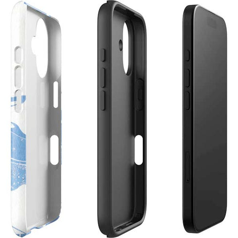 Marbleized Blue iPhone 16 Plus Impact Case