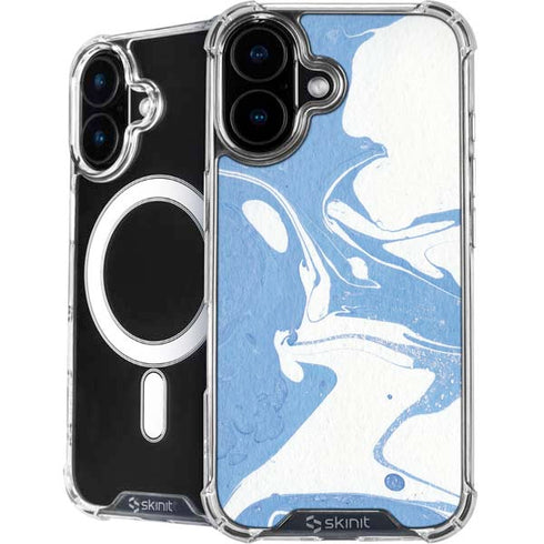 Marbleized Blue iPhone 16 Plus MagSafe Case