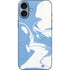 Marbleized Blue iPhone 16 Plus Skin