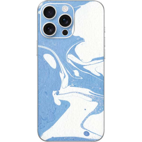Marbleized Blue iPhone 16 Pro Max Skin