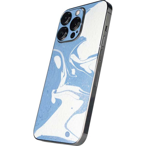 Marbleized Blue iPhone 16 Pro Skin