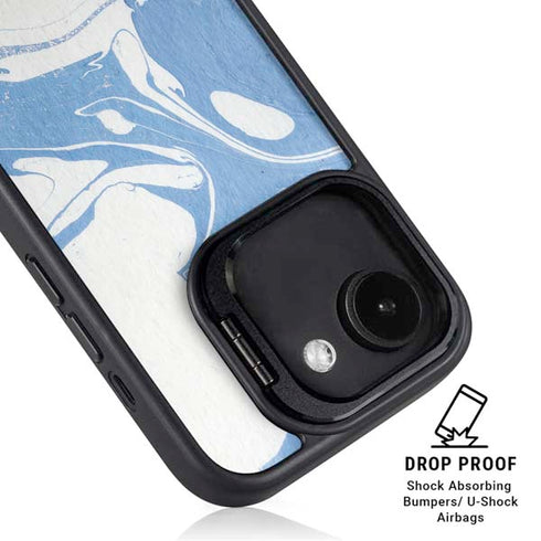 Marbleized Blue iPhone 16e Kickstand Case