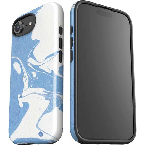 Marbleized Blue iPhone 16e Impact Case
