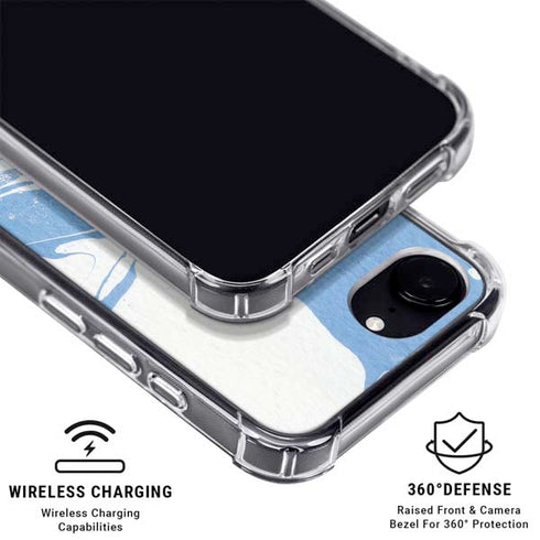 Marbleized Blue iPhone 16e MagSafe Case