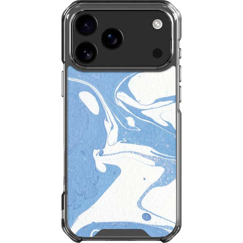 Marbleized Blue iPhone 18 Pro Max Clear Case