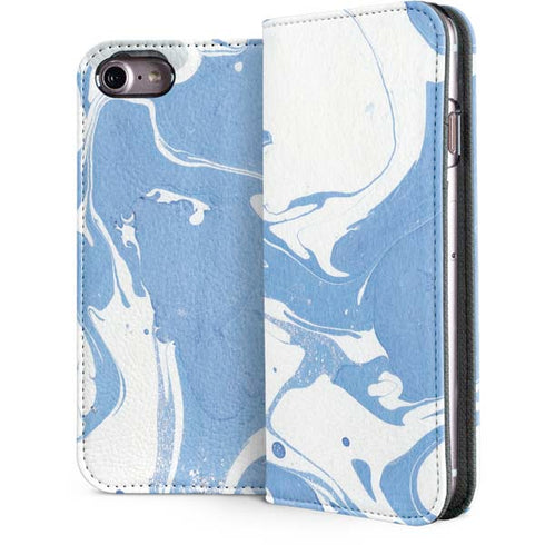 Marbleized Blue iPhone 7 Folio Case