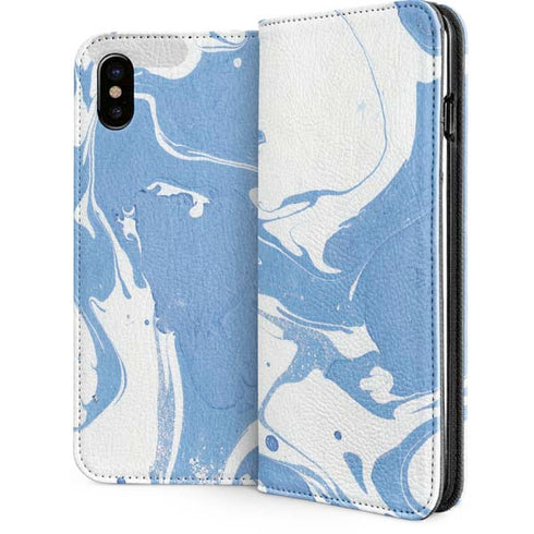 Marbleized Blue iPhone 8 Folio Case