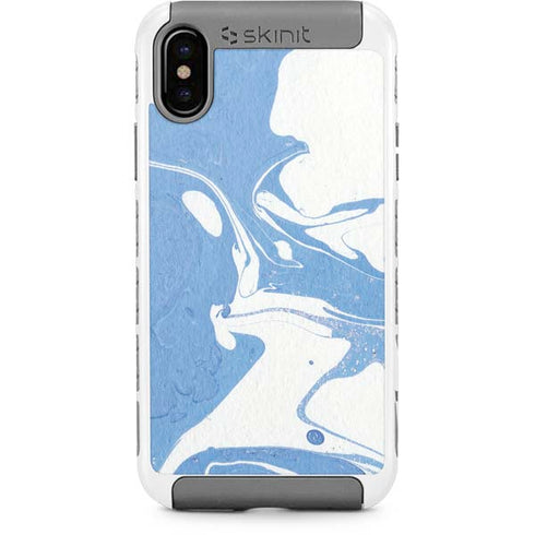 Marbleized Blue iPhone Cases