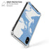 Marbleized Blue iPhone X/XS Clear Case
